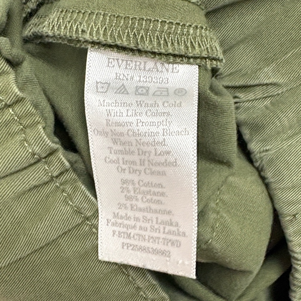 Everlane Olive Green High-Rise Wide-Leg Trousers - Picture 10 of 10